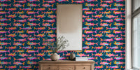 Whimsical Aquatic Kings Underwater World Mural by HappyWall