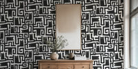 Black Cats Maze Mural by HappyWall