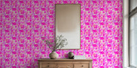 Retro Bloom Burst Mural by HappyWall