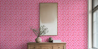 Cherry Delight Stripes Mural by HappyWall