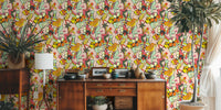 Retro Disco Dance Pop Rose Mural by HappyWall