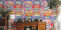 Vintage Fish Market Mural by HappyWall