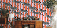 Zebra Walk Mural by HappyWall