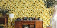 Black-eyed Susan & Honey Bee Mural by HappyWall
