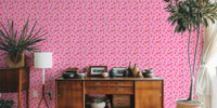 Cherry Delight Stripes Mural by HappyWall