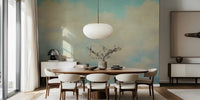 Cotton Candy Clouds Mural by HappyWall