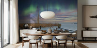 Northern Lights in Scandinavia Mural by HappyWall