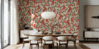 Vintage Chinese Tigers and Florals by HappyWall