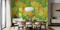 Citrus Fruit Slices Mural by HappyWall