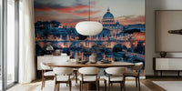 Pink Rome Mural by HappyWall