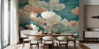 Celestial Asian Clouds Mural by HappyWall