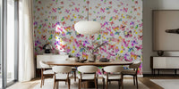 Watercolor Butterflies Degrade Mural by HappyWall
