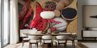 Spicy Kitchen Mural by HappyWall