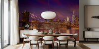 New York City Sunset Mural by HappyWall