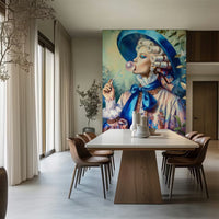 Rococo Revival Pompadour Mural by HappyWall