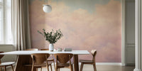 Cotton Candy Clouds Mural by HappyWall