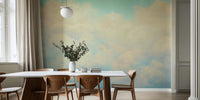 Cotton Candy Clouds Mural by HappyWall