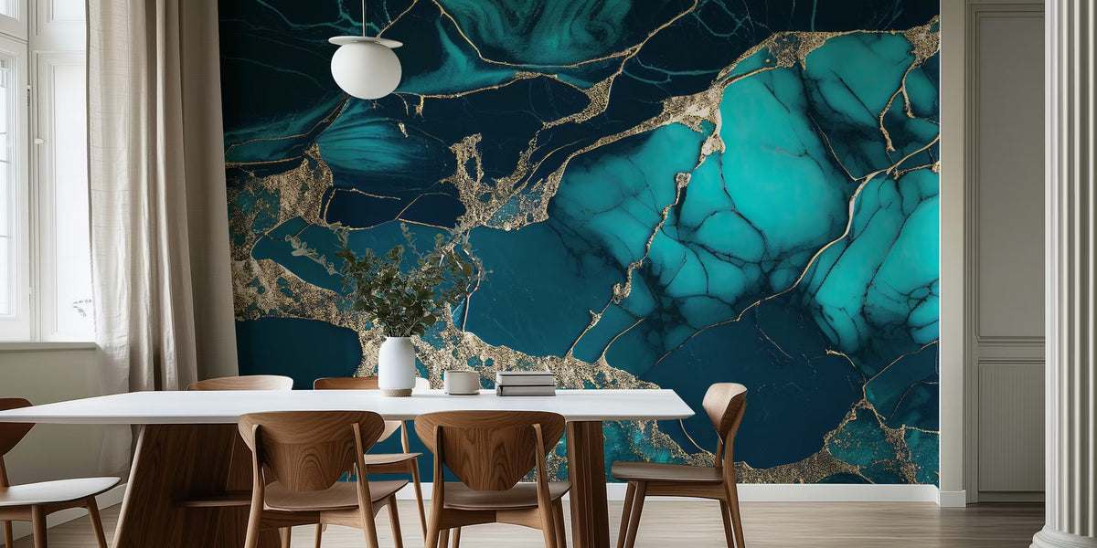 Fancy Faux Marble  Mural by HappyWall