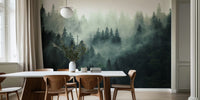 Misty Forest Beauty II Mural by HappyWall