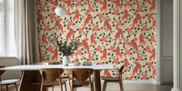 Vintage Chinese Tigers and Florals by HappyWall