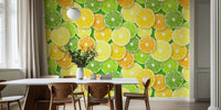 Citrus Fruit Slices Mural by HappyWall