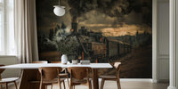 Gold Digger Train Mural by HappyWall