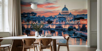 Pink Rome Mural by HappyWall