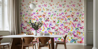 Watercolor Butterflies Degrade Mural by HappyWall