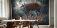 Mother and Fawn Mural by HappyWall