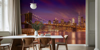 New York City Sunset Mural by HappyWall
