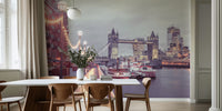 Evening Cityscape Vibes Mural by HappyWall