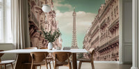 Parisian Flair - Urban Vintage Style Mural by HappyWall