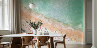 Pastel Beach Mural by HappyWall