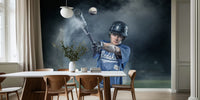 Baseball Hit Mural by HappyWall