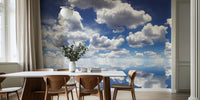 Clouds Over Water Mural by HappyWall