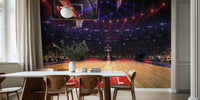 Basketball Court Mural by HappyWall