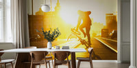 Flatland Bike Mural by HappyWall
