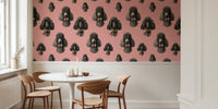 Vintage Poodle Stina Pink Mural by HappyWall