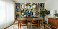 Jazz Age Sophistication in Art DecO Mural by HappyWall