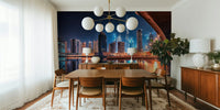 Dubai By Night Mural by HappyWall