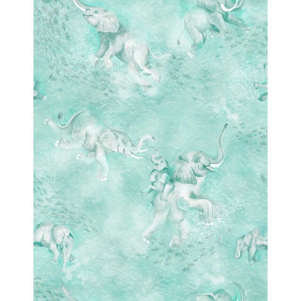 Elephant Breaststroke Wallpaper by Brand McKenzie