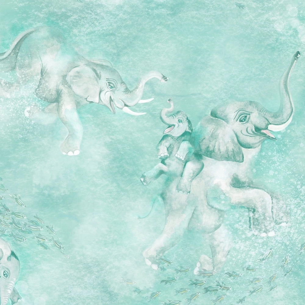 Elephant Breaststroke Wallpaper by Brand McKenzie
