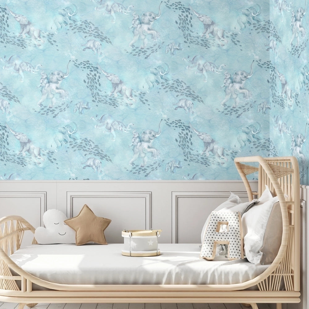 Elephant Breaststroke Wallpaper by Brand McKenzie