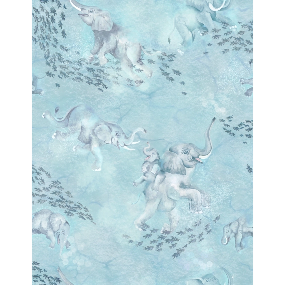 Elephant Breaststroke Wallpaper by Brand McKenzie