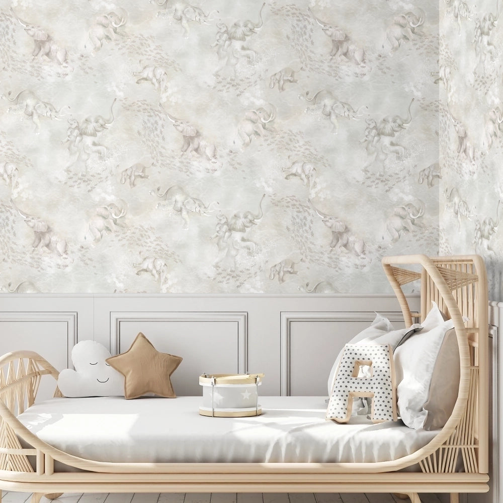 Elephant Breaststroke Wallpaper by Brand McKenzie
