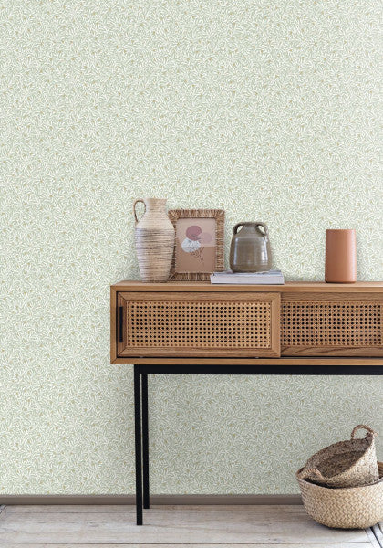 Escapade Ballade Leaf Wallpaper by Caselio