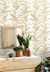 Escapade Large Leaf Wallpaper by Caselio