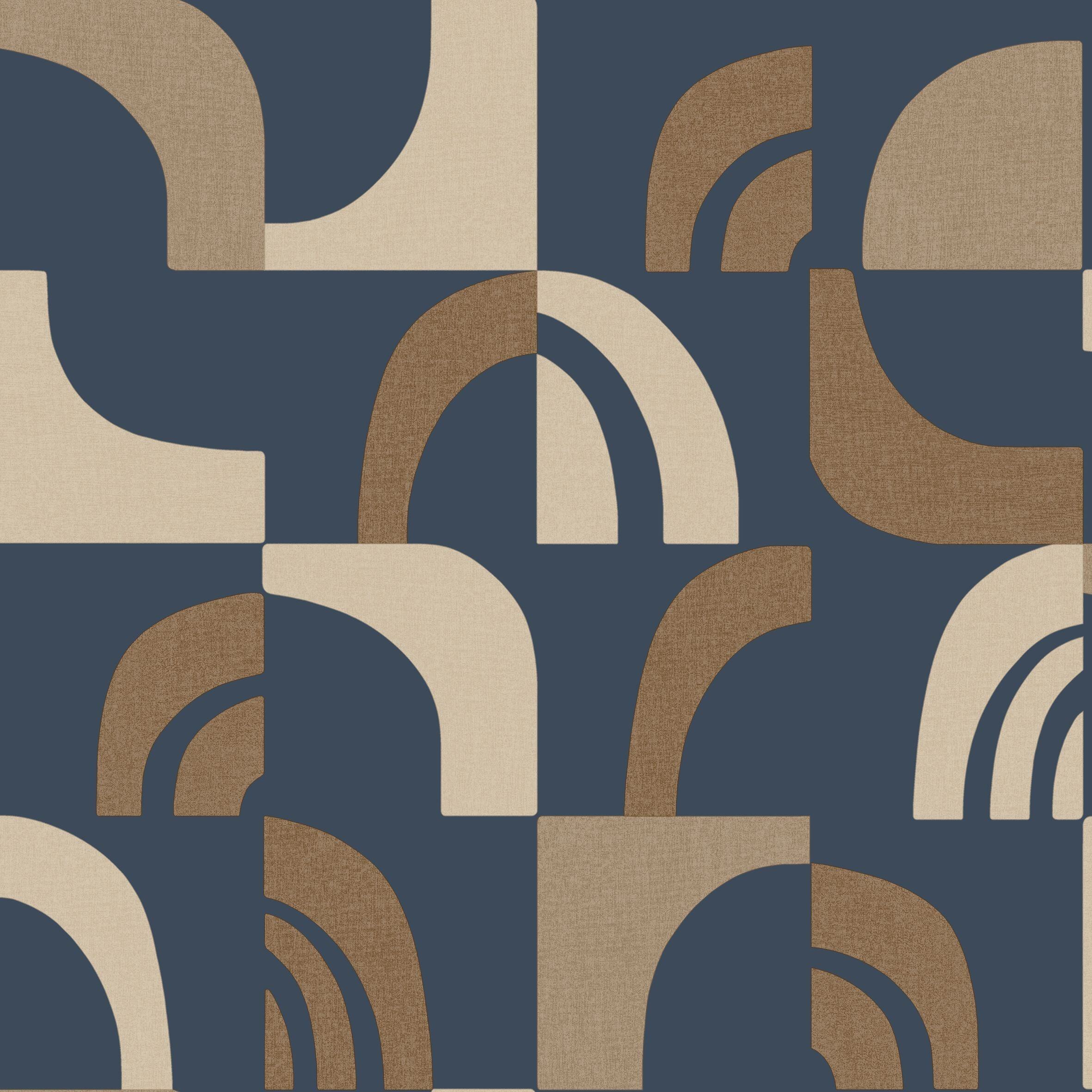 Footprint Geometric Wallpaper