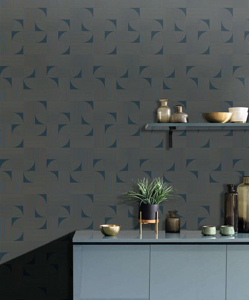 Softness Geometric Wallpaper by Caselio