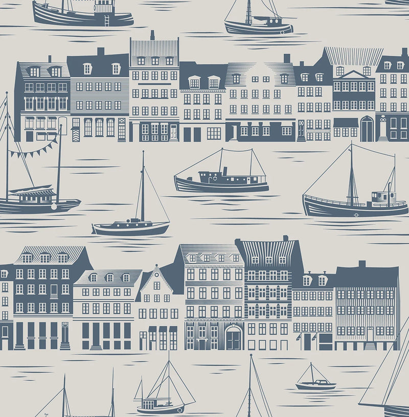 Postcard to Inger Wallpaper by Mini Moderns